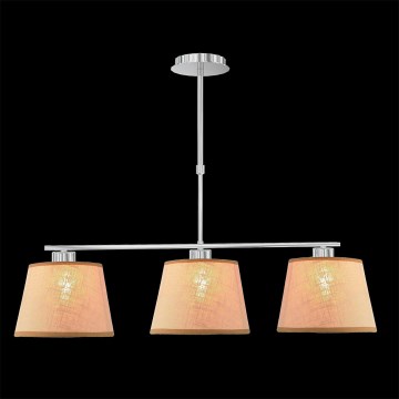 LUXERA 18066 - Lustra COMBO 3xE27/60W bēšs