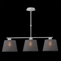 LUXERA 18067 - Lustra COMBO 3xE27/60W pelēka
