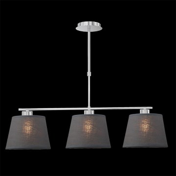 LUXERA 18067 - Lustra COMBO 3xE27/60W pelēka