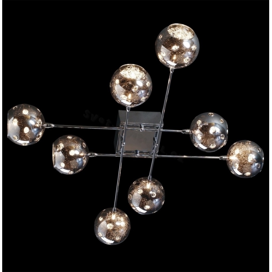 LUXERA 46036 - Virsapmetuma lustra CRONOS 8xG9/60W/230V