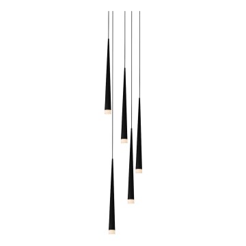 LUXERA 48004 - Piekarama lustra EBONY 5xG9/33W/230V