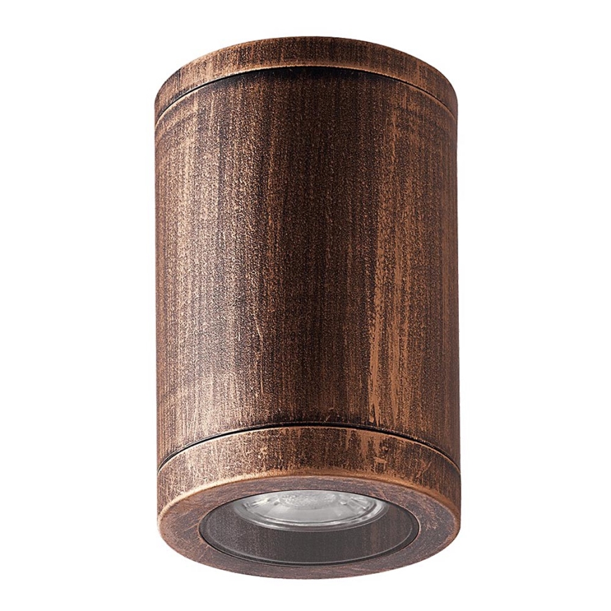 Luxera 48326 - Āra griestu lampa MOPTI 1xGU10/7W/230V IP54 bronza