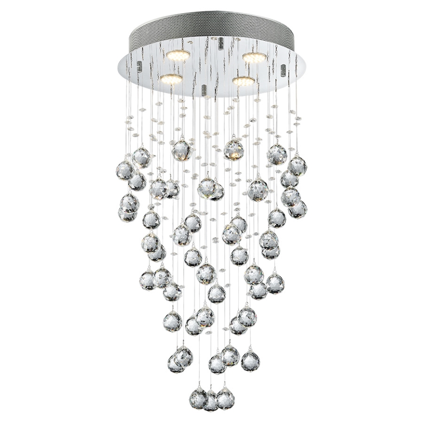 LUXERA 62411 - Pieliekama kristāla lustra NORR 4xGU10/50W/230V