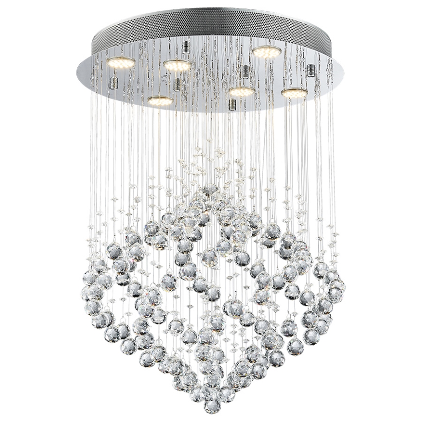 Luxera 62412 - Pieliekama kristāla lustra CHESTER 6xGU10/50W/230V