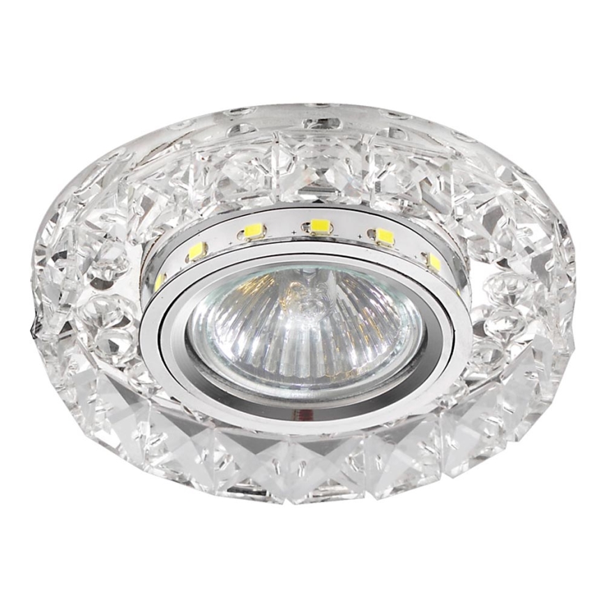 LUXERA 71074 - LED Iegremdējama lampa CRYSTALS 1xGU10/50W/230V + LED/3W STRIPE