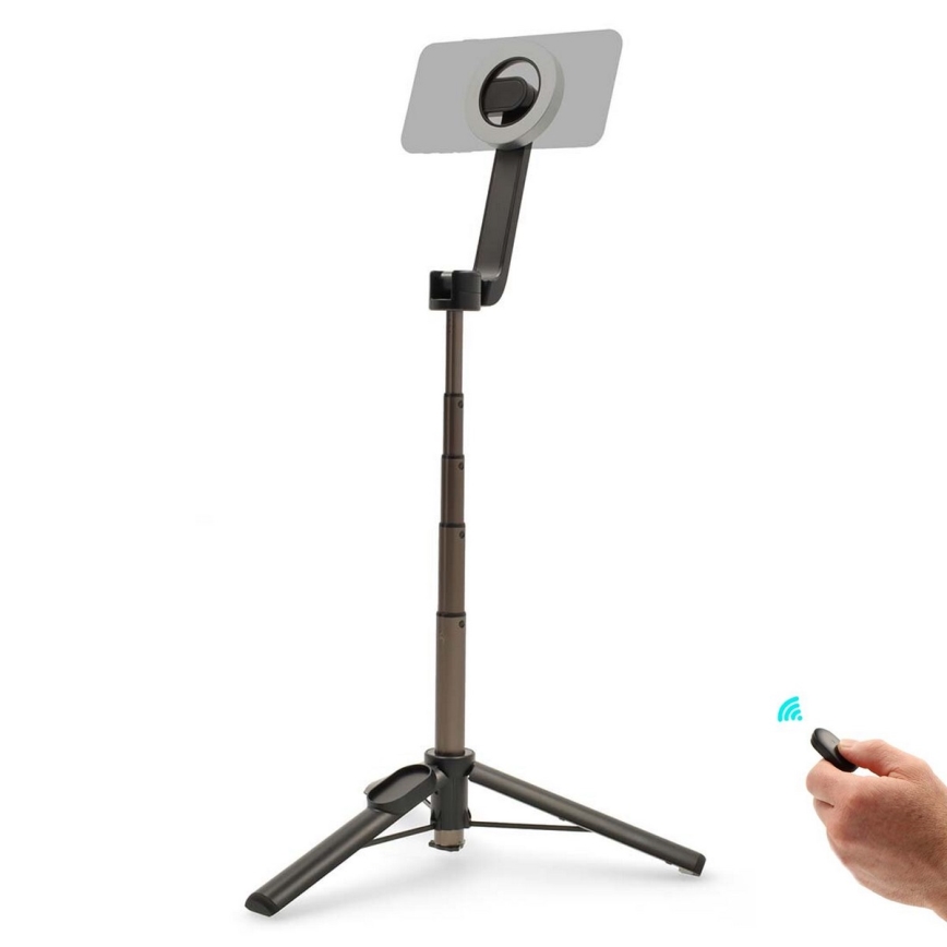 Magnētiska saliekama selfiju nūja 2in1 ar statīvu + tālvadības pults