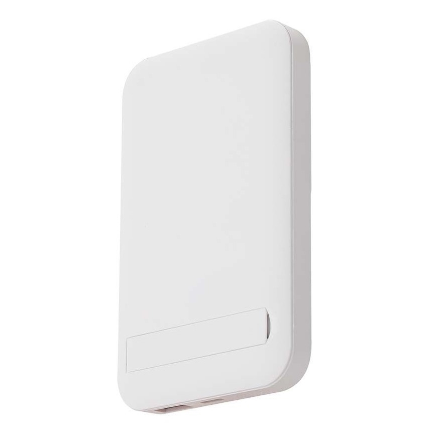 Magnētiskais Ārējais akumulators ar bezvadu lādētāju Power Delivery 10 000mAh/20W/3,7V balta