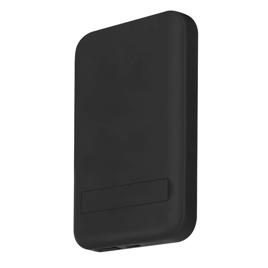 Magnētiskais Ārējais akumulators ar bezvadu lādētāju Power Delivery 10 000mAh/20W/3,7V melna