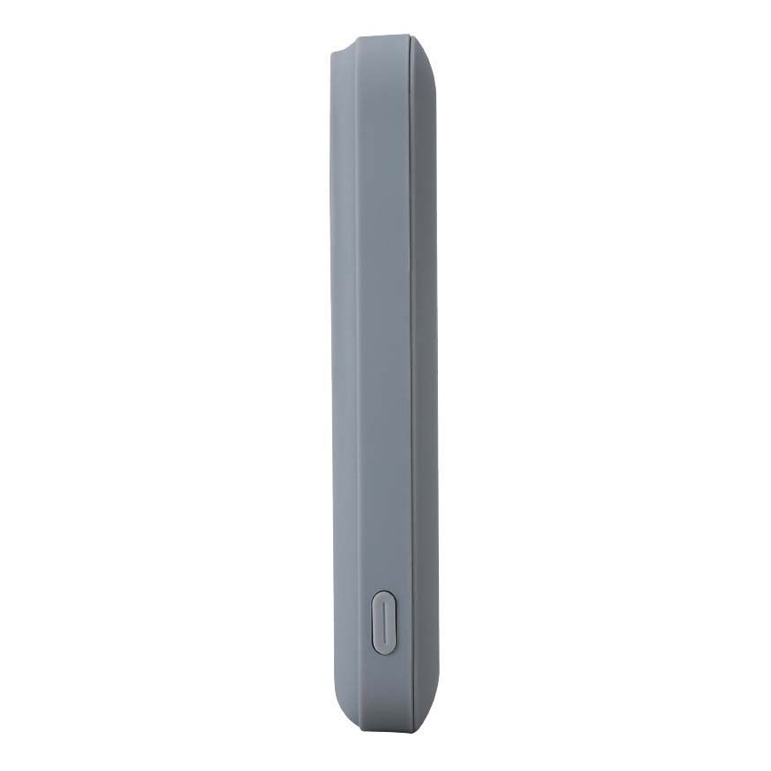 Magnētiskais Ārējais akumulators ar bezvadu lādētāju Power Delivery 10 000mAh/20W/3,7V pelēka