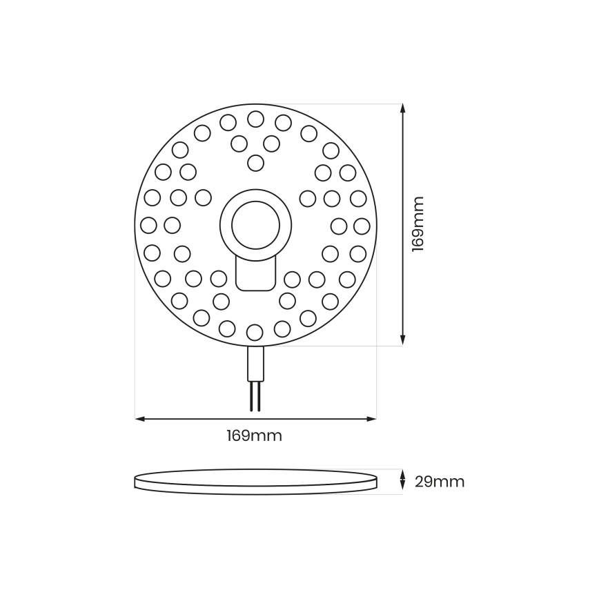 Magnētiskais LED modulis LED/18W/230V 2700-6500K Ø 17 cm - Brilagi
