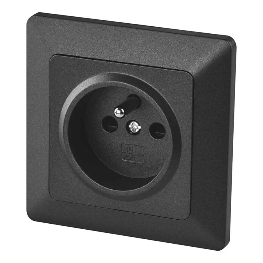 Mājas kontaktligzda 250V/16A antracīta