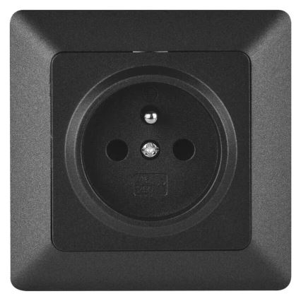 Mājas kontaktligzda 250V/16A antracīta