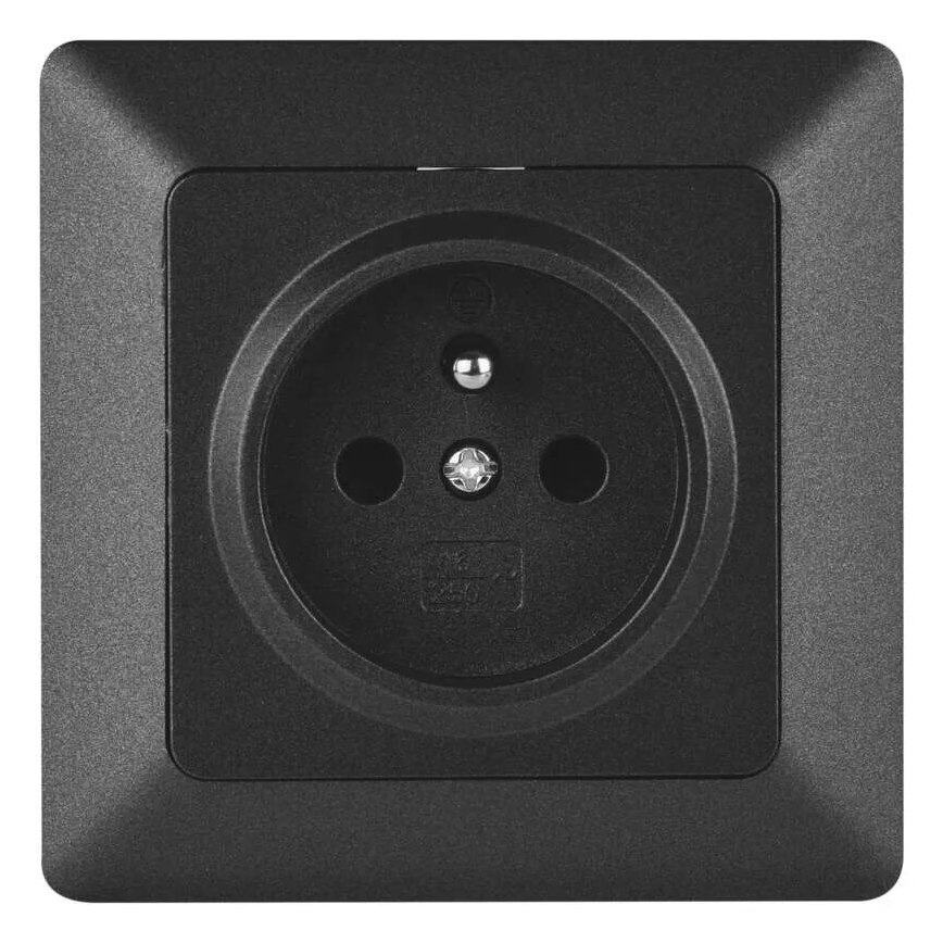 Mājas kontaktligzda 250V/16A antracīta