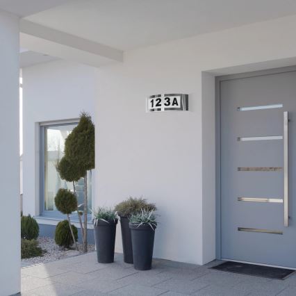 Mājas numurs 1xE27/14W/230V