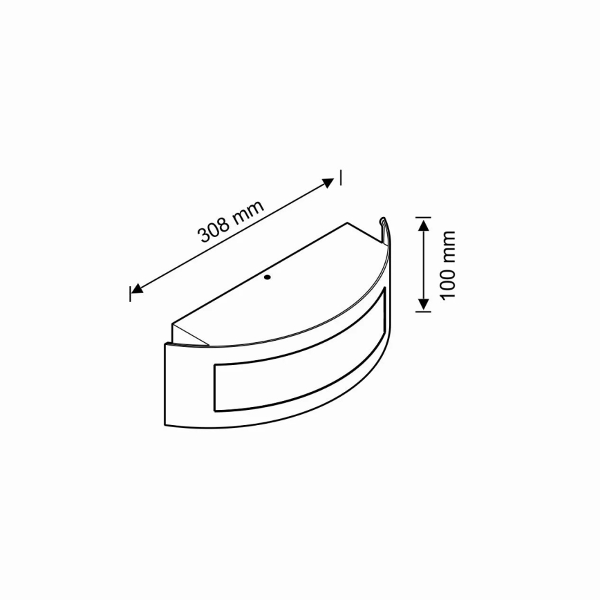 Mājas numurs 1xE27/14W/230V IP54