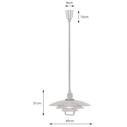 Markslöjd 102281 - Nolaižama lustra KIRKENES 1xE27/60W/230V