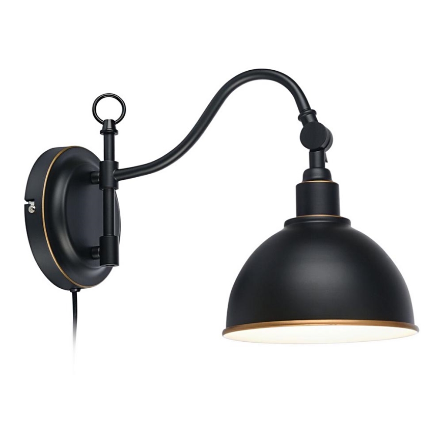 Markslöjd 104636 - Sienas lampa EKELUND 1xE27/40W/230V melns