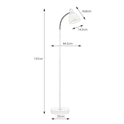 Markslöjd 104841 - Stāvlampa NITTA 1xE27/60W/230V