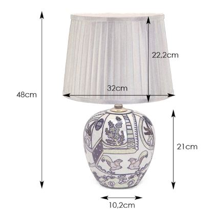 Markslöjd 105000 - Galda lampa GÖTEBORG 1xE27/60W/230V