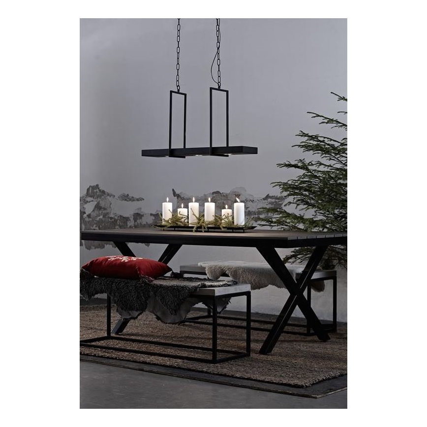Markslöjd 105780 - LED aptumšojama lustra ķēdē TRAY 3xLED/3W/230V melns