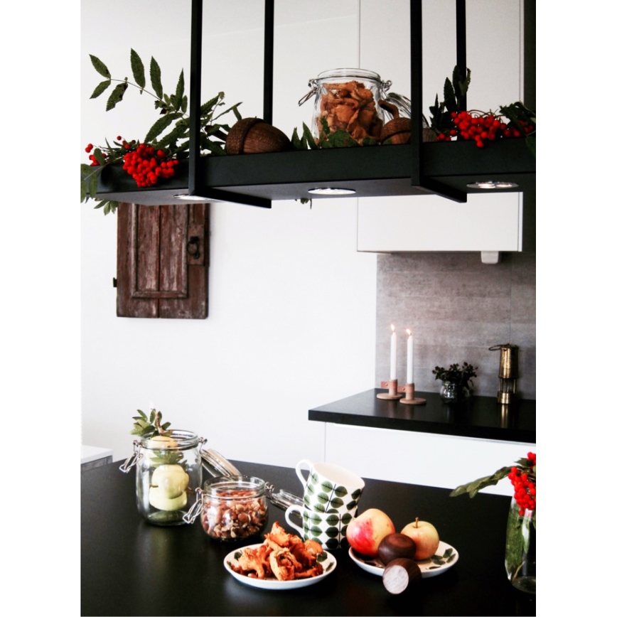 Markslöjd 105780 - LED aptumšojama lustra ķēdē TRAY 3xLED/3W/230V melns