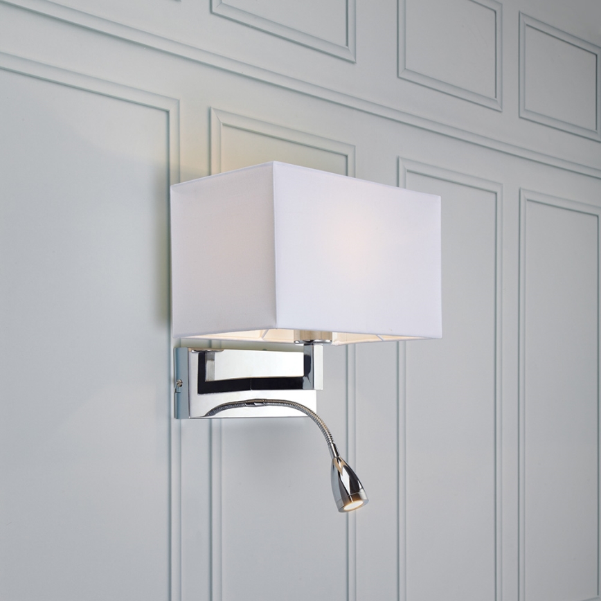 Markslöjd 106307 - LED sienas lampa SAVOY LED/3W+E27/60W/230V