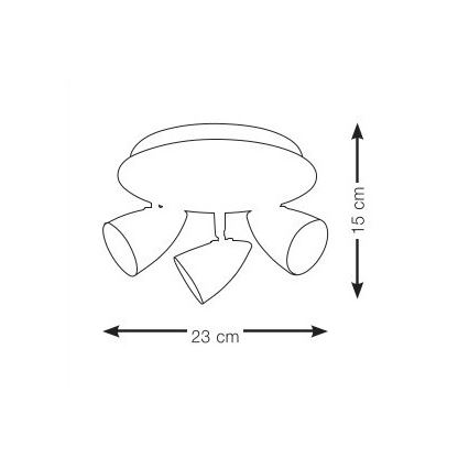 Markslöjd 106319 - Lampa CIRO 3xGU10/35W/230V
