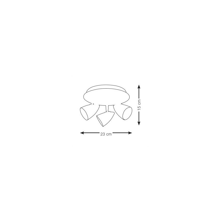 Markslöjd 106319 - Lampa CIRO 3xGU10/35W/230V