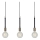Markslöjd 106708 - Lustra ar auklu SEDLO 3xE27/60W/230V