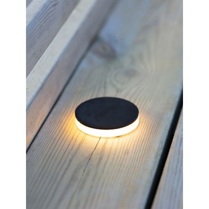 Markslöjd 106935 - GARDEN24 āra iebūvējamais LED gaismeklis LED/3W/24V IP44 melns