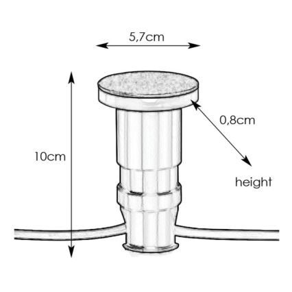 Markslöjd 106935 - GARDEN24 āra iebūvējamais LED gaismeklis LED/3W/24V IP44 melns