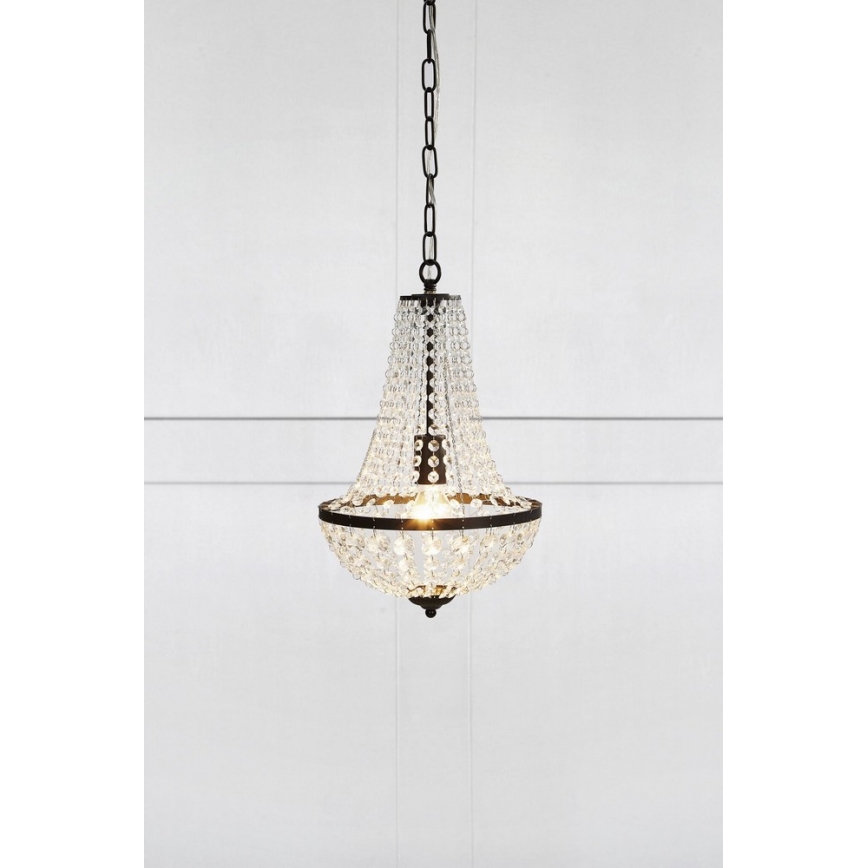 Markslöjd 107026 - Kristāla lustra ar ķēdi GRÄNSÖ 1xE27/60W/230V