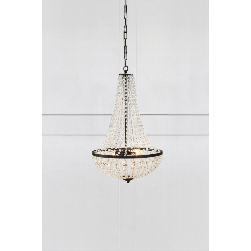 Markslöjd 107027 - Kristāla lustra ar ķēdi GRÄNSÖ 2xE14/40W/230V