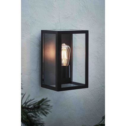 Markslöjd 107113 - Āra sienas lampa PELHAM 1xE27/60W/230V IP44 melna