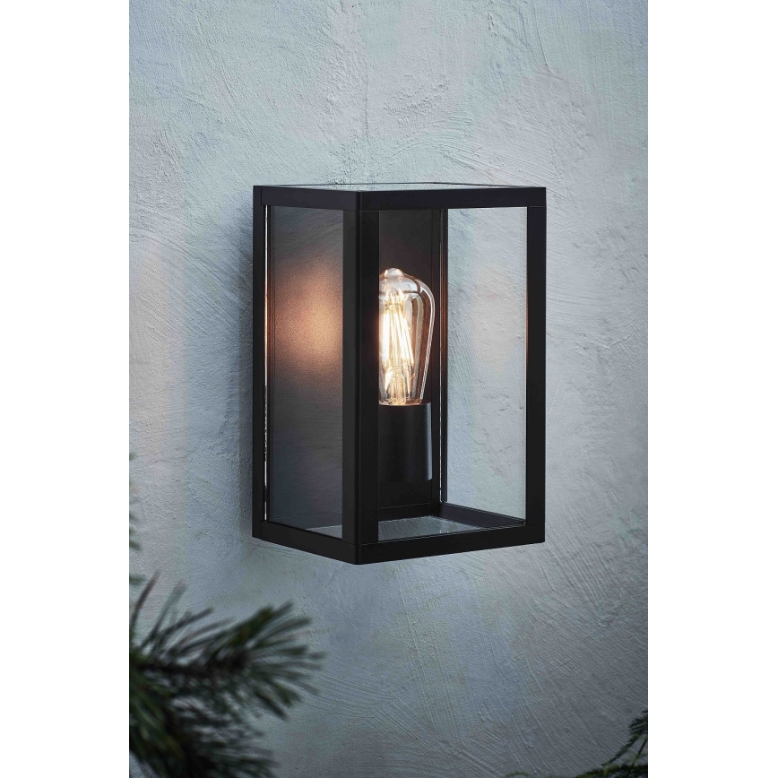 Markslöjd 107113 - Āra sienas lampa PELHAM 1xE27/60W/230V IP44 melna