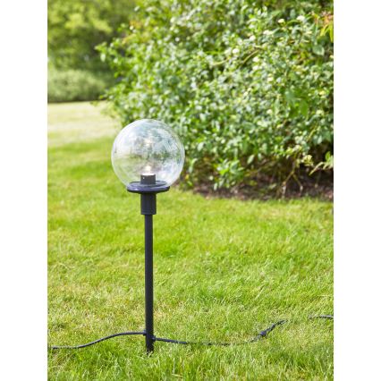 Markslöjd 107283 - LED āra lampa GARDEN24 LED/3W/24V 60 cm IP44 melna/caurspīdīga