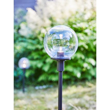 Markslöjd 107283 - LED āra lampa GARDEN24 LED/3W/24V 60 cm IP44 melna/caurspīdīga
