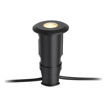 Markslöjd 107284 - Āra iebūvējamais LED gaismeklis GARDEN24 LED/0,8W/24V IP44 melns