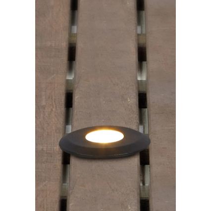 Markslöjd 107285 - GARDEN24 āra iebūvējamais LED gaismeklis LED/3W/24V IP44 melns