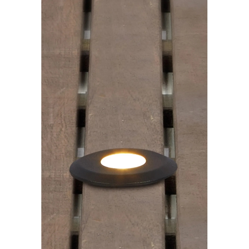 Markslöjd 107285 - GARDEN24 āra iebūvējamais LED gaismeklis LED/3W/24V IP44 melns