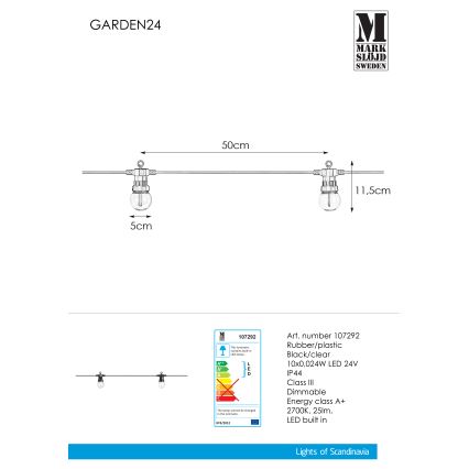Markslöjd 107292 - LED Āra dekoratīva virtene GARLAND GARDEN 10xLED 5,5m IP44