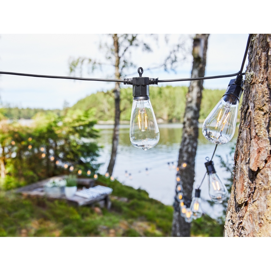 Markslöjd 107293 - LED Āra dekoratīvā virtene GIRLANDA GARDEN 10xLED 5,5m IP44