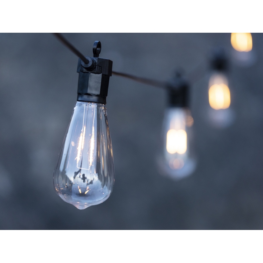 Markslöjd 107293 - LED Āra dekoratīvā virtene GIRLANDA GARDEN 10xLED 5,5m IP44