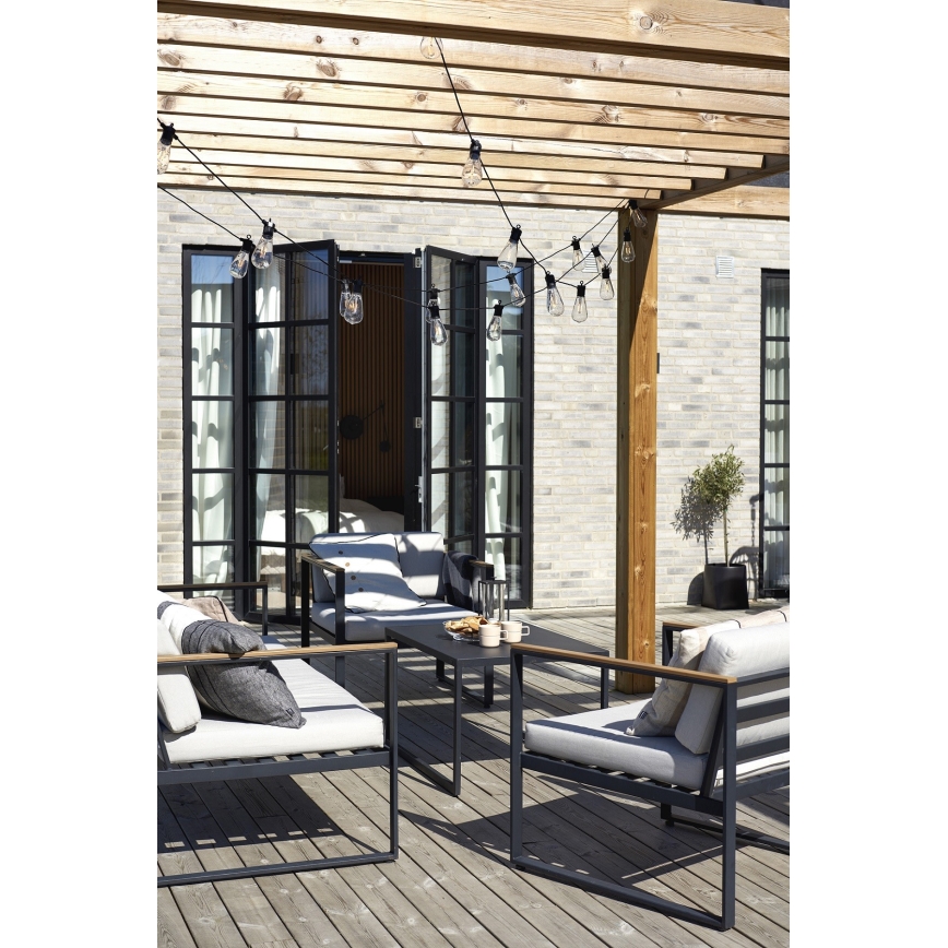 Markslöjd 107293 - LED Āra dekoratīvā virtene GIRLANDA GARDEN 10xLED 5,5m IP44