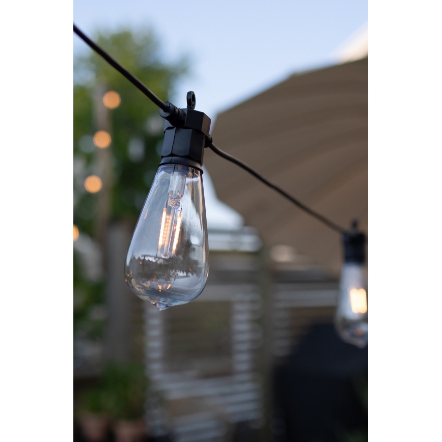Markslöjd 107293 - LED Āra dekoratīvā virtene GIRLANDA GARDEN 10xLED 5,5m IP44
