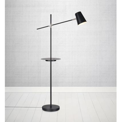 Markslöjd 107307 - Grīdas lampa ar USB LINEAR 1xE14/40W/230V