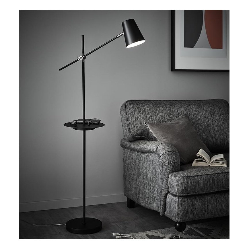 Markslöjd 107307 - Grīdas lampa ar USB LINEAR 1xE14/40W/230V