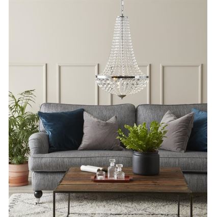 Markslöjd 107550 - Kristāla vannasistabas lustra uz ķēdes GRÄNSÖ 2xG9/20W/230V IP44