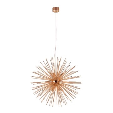 Markslöjd 107752 - Lustra ar auklu SOLEIL 12xE14/20W/260V Rozā zelta