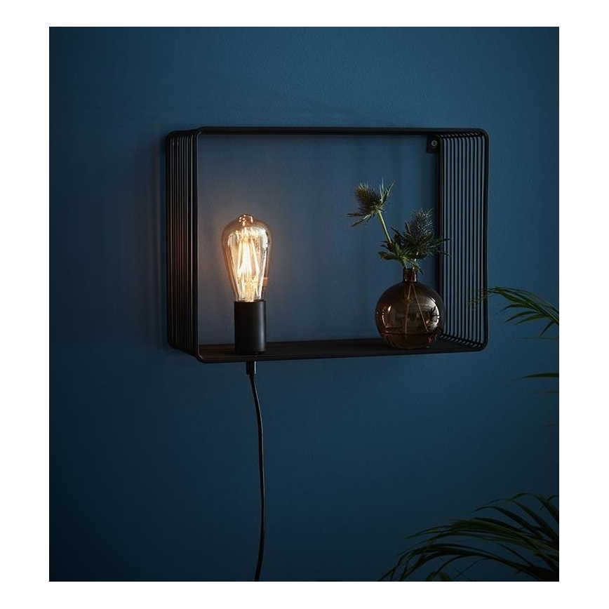 Markslöjd 107814 - Sienas lampa SHELF 1xE27/60W/230V